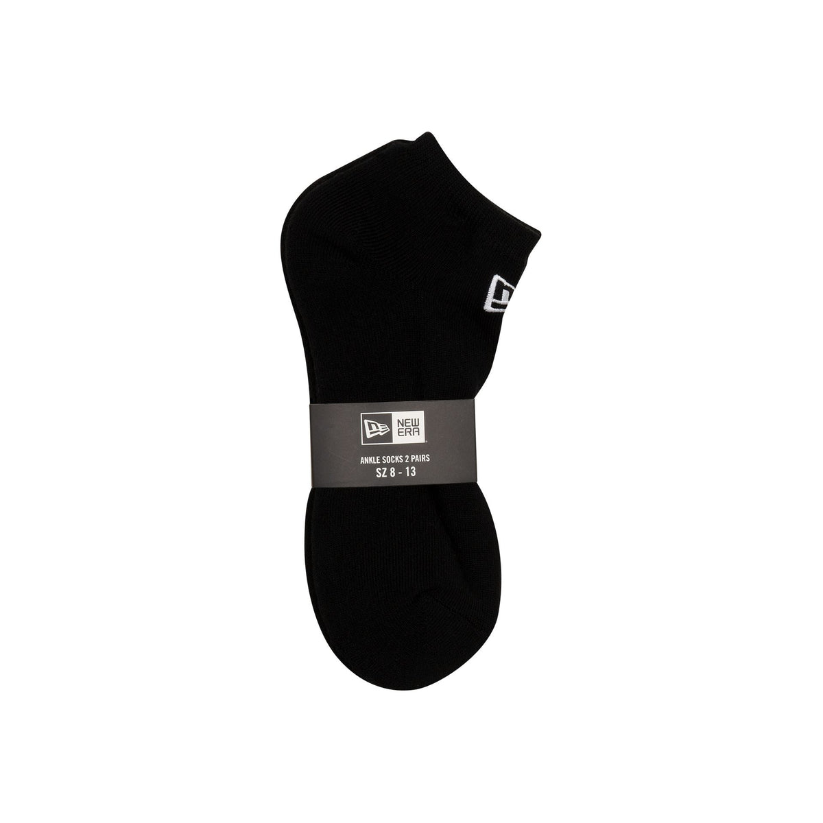 New Era Cap Black 2-Pack Ankle Socks