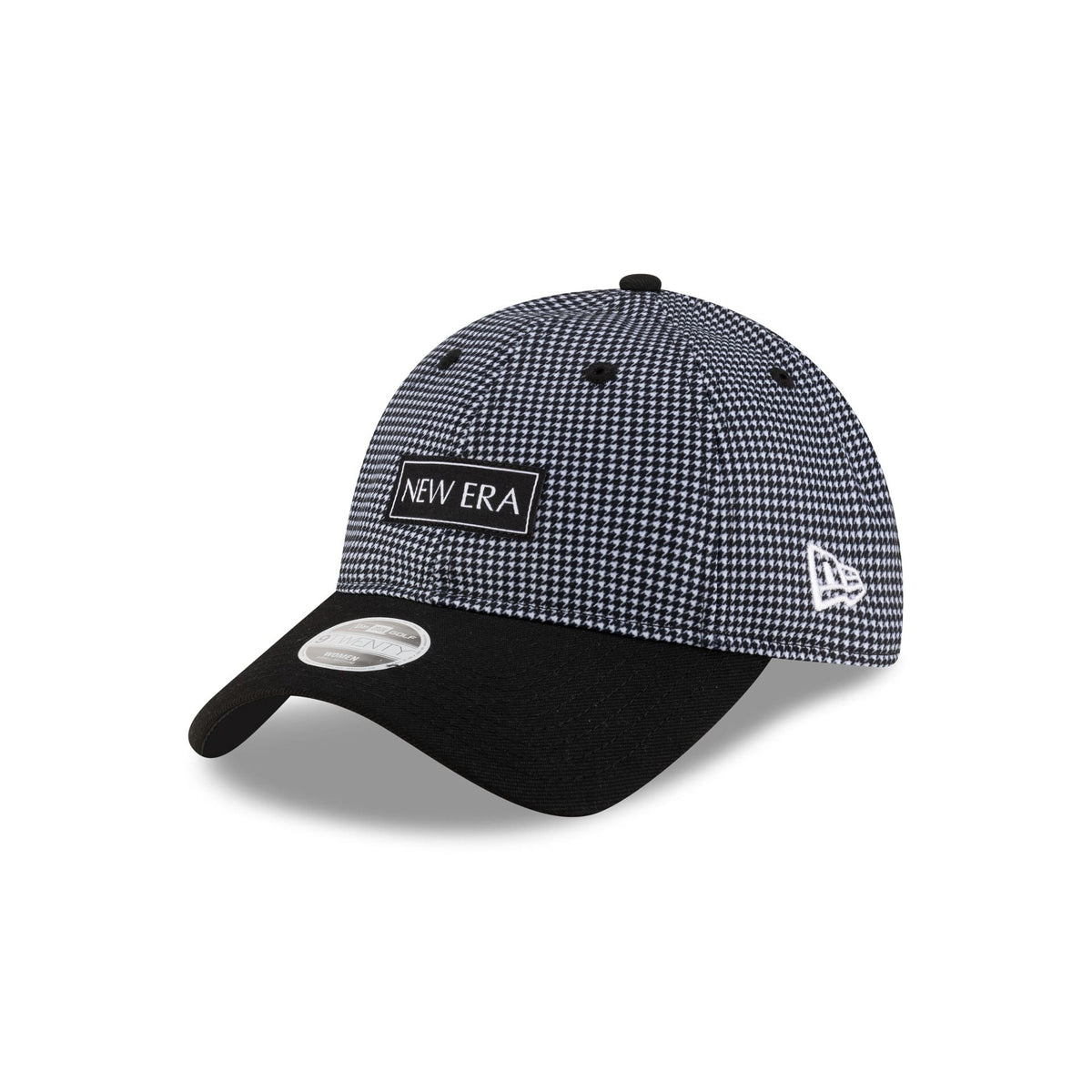 New Era Cap Houndstooth Black 9TWENTY Adjustable Hat