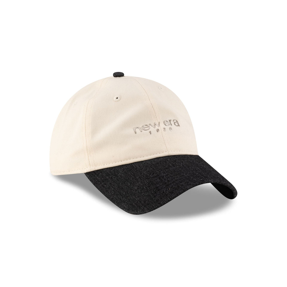 New Era Cap Two-Tone Black Denim 9TWENTY Adjustable Hat