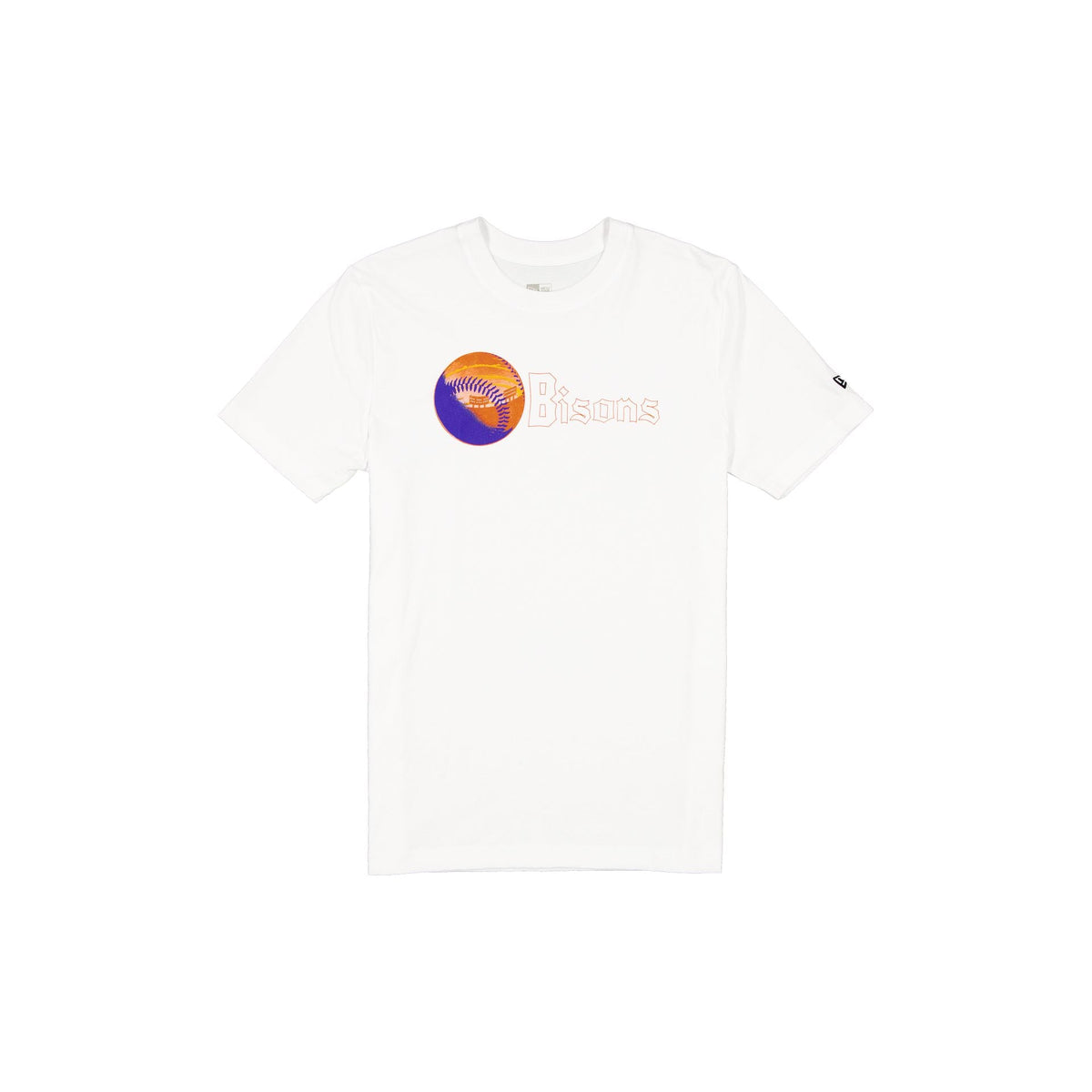 Buffalo Bisons Theme Night Wordmark White T-Shirt