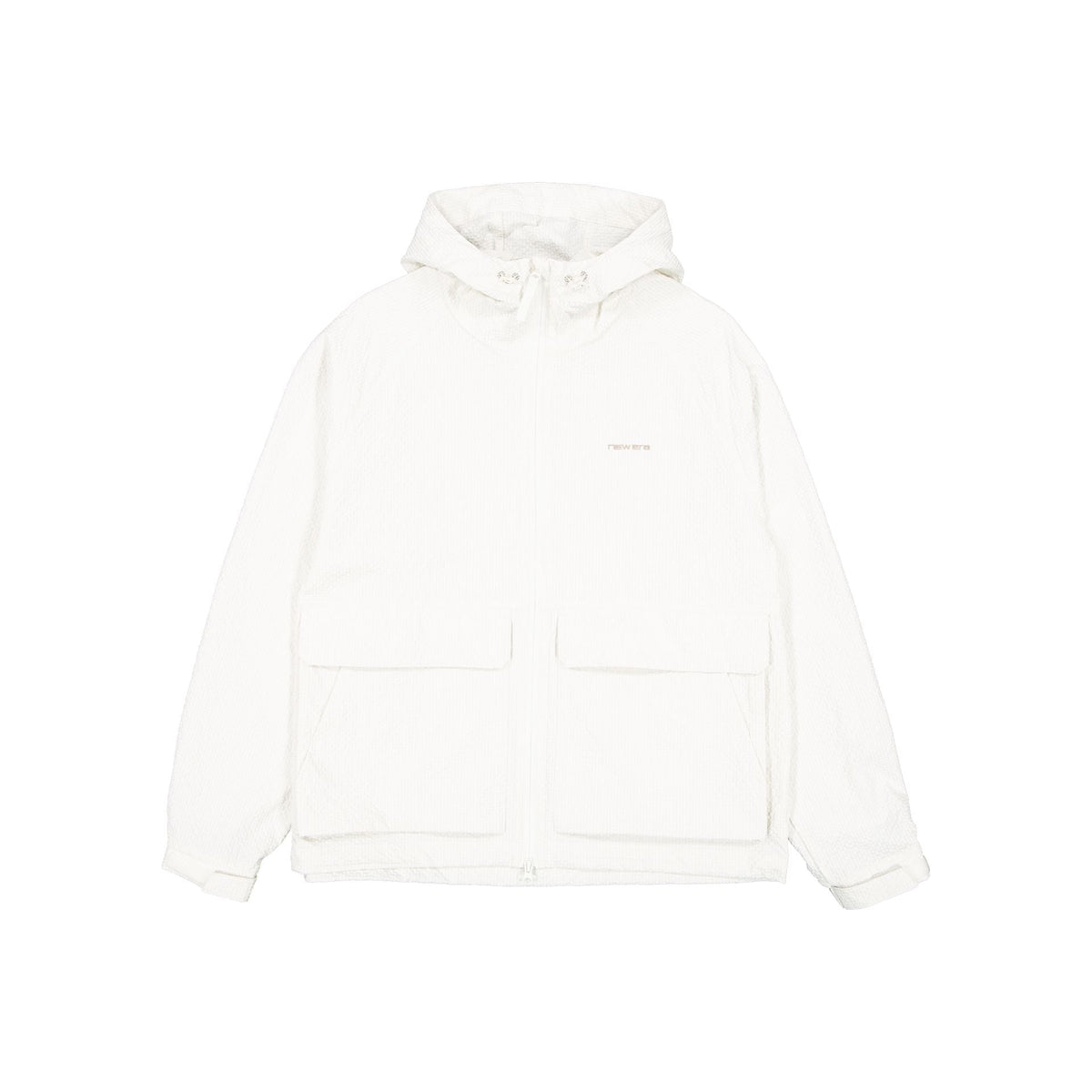 New Era Cap Black Label Crinkle Cream Windbreaker