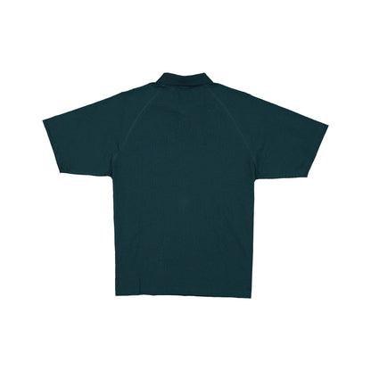New Era Cap Black Label Crinkle Dark Green Polo Shirt