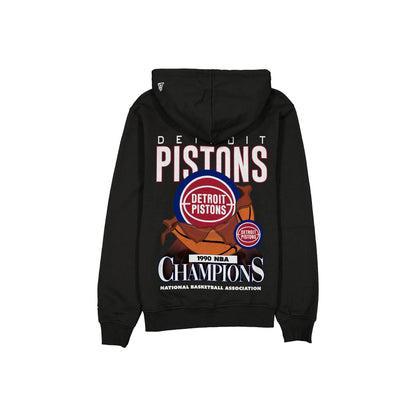 Detroit Pistons Hardwood Classics 1990 Champions Bold Hoodie