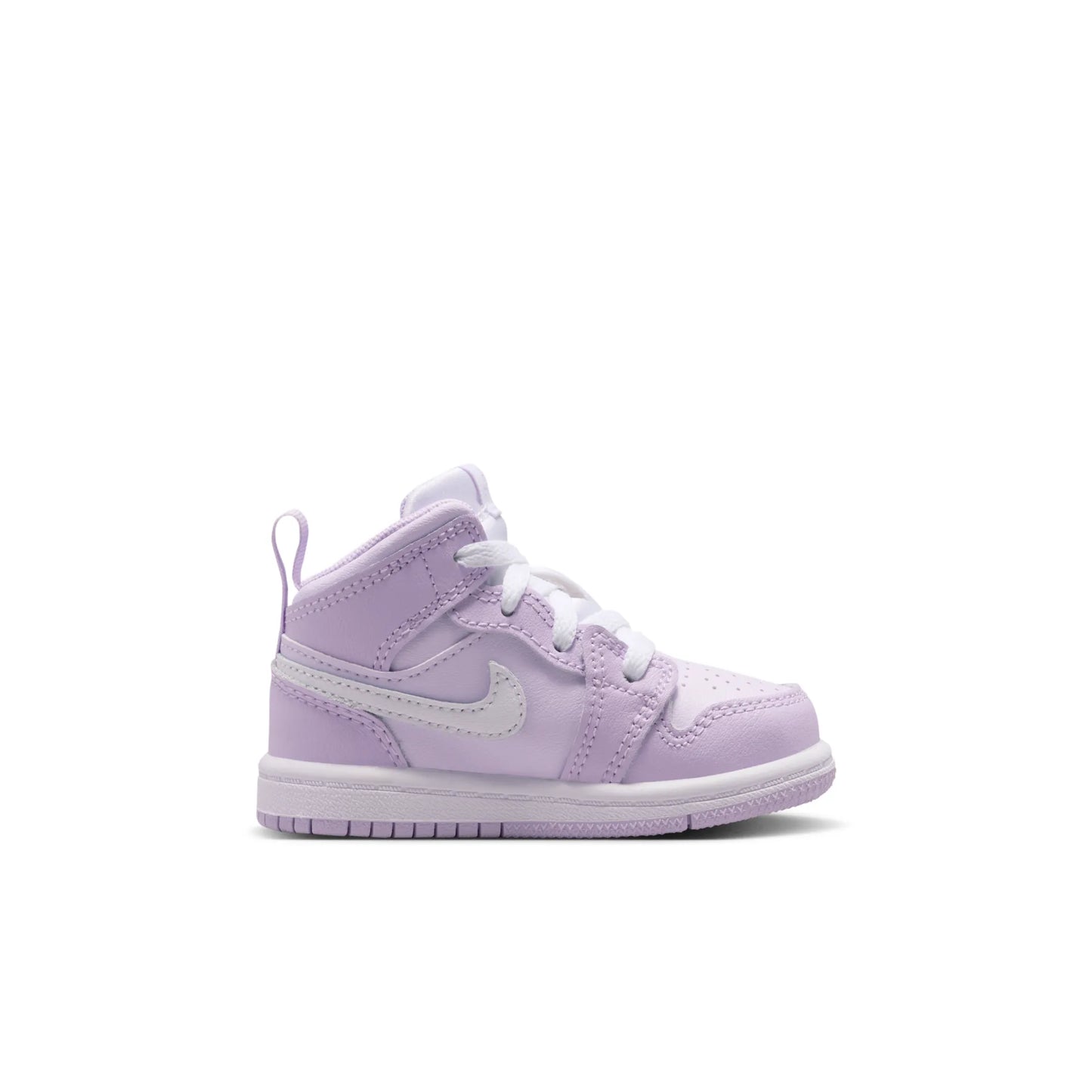 Nike Kids' Jordan 1 Mid Shoes - Violet Mist / Barely Grape / White