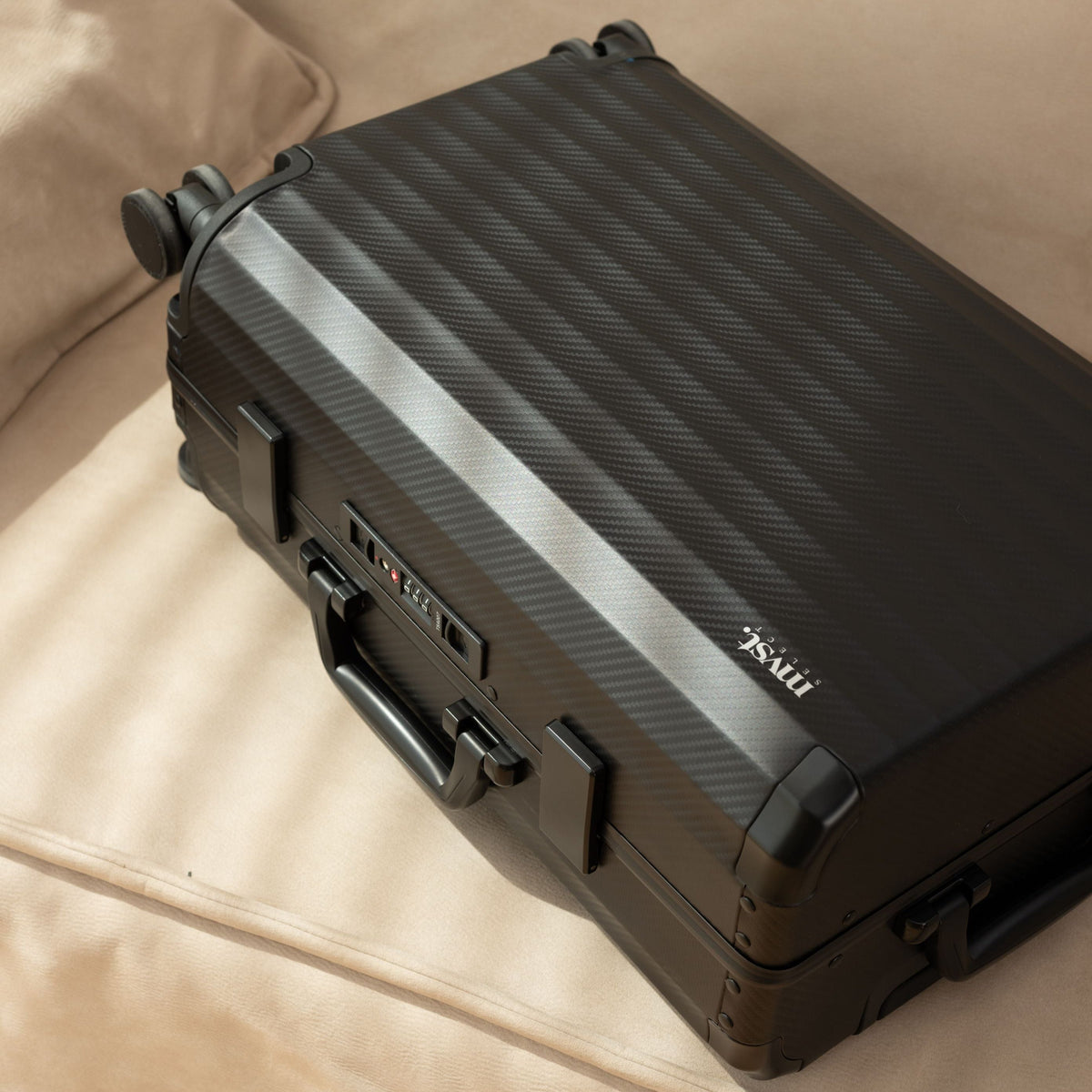SPACE Aluminum Suitcase Black