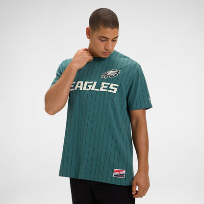 New England Patriots Throwback Retro Pinstripe T-Shirt