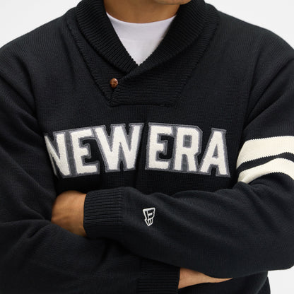 New Era Cap Black Shawl Sweater