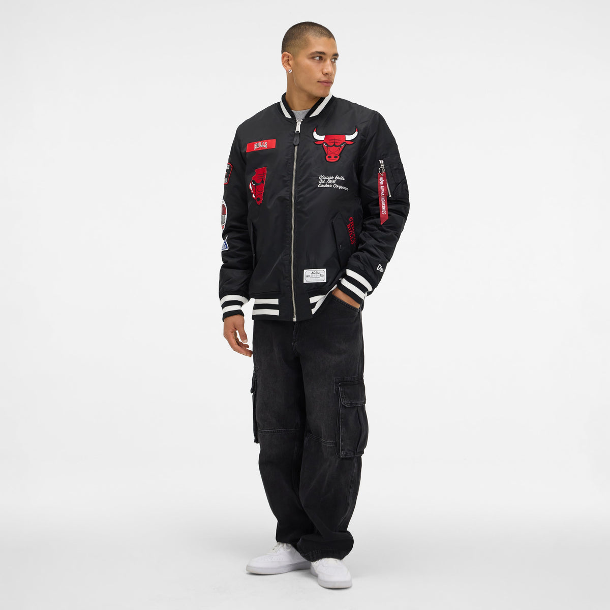 Alpha Industries x Boston Celtics Green MA-1 Bomber Jacket
