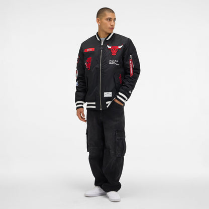 Alpha Industries x New York Knicks Blue MA-1 Bomber Jacket