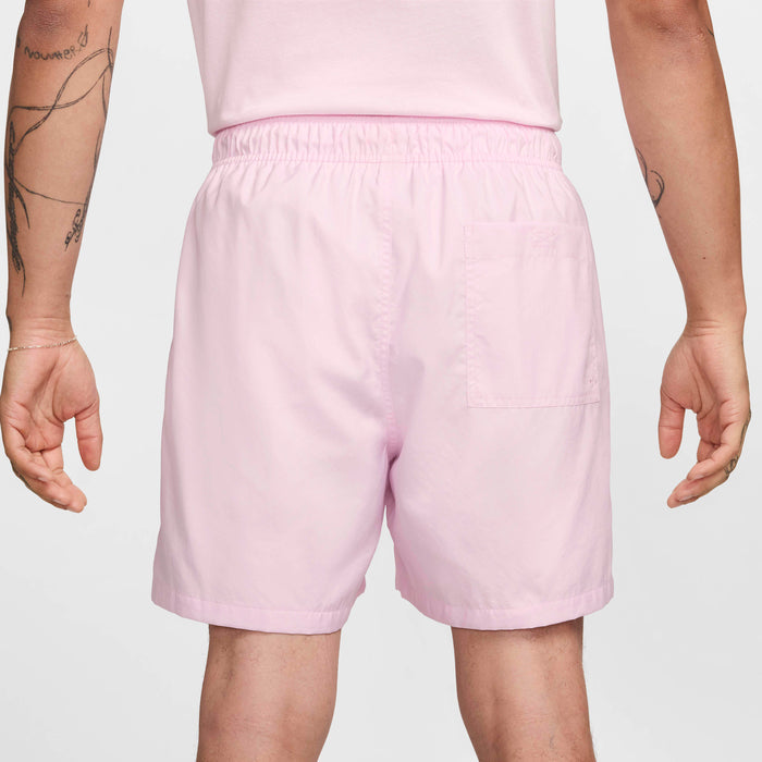 Nike Men's Club Woven Flow Shorts Apparel - Pink Foam / White