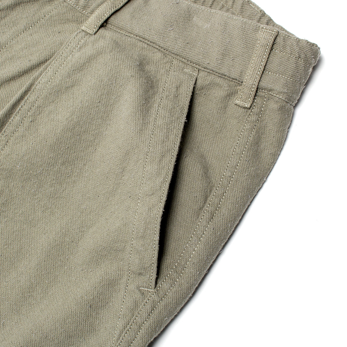 Silk Nep Cotton Twill Deck Pants