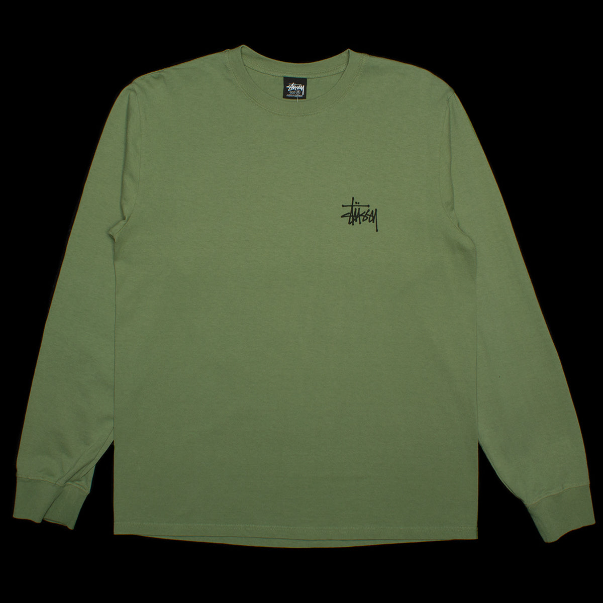 Basic Stussy Pigment Dyed L/S T-Shirt