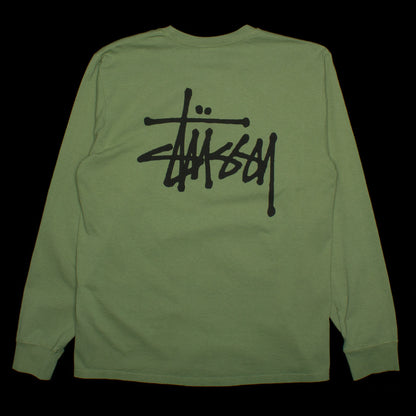 Basic Stussy Pigment Dyed L/S T-Shirt