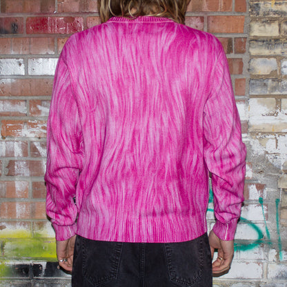 Printed Fur Sweater