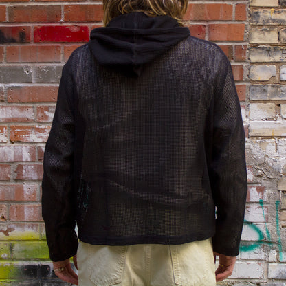 Cotton Mesh Hoodie
