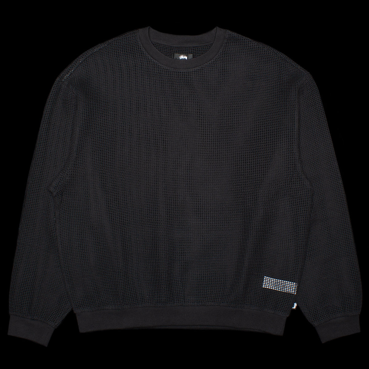 Cotton Mesh L/S Crew