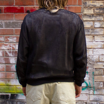 Cotton Mesh L/S Crew