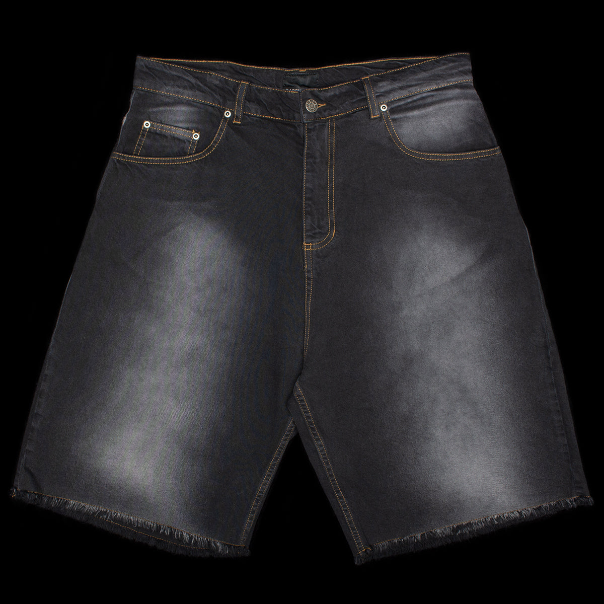 Sun Dyed Baggy Denim Shorts