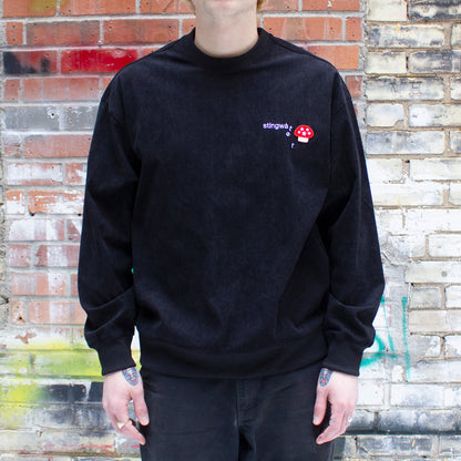 Melting Logo Corduroy Crewneck