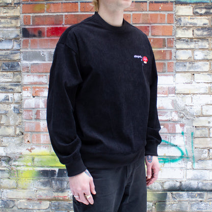 Melting Logo Corduroy Crewneck