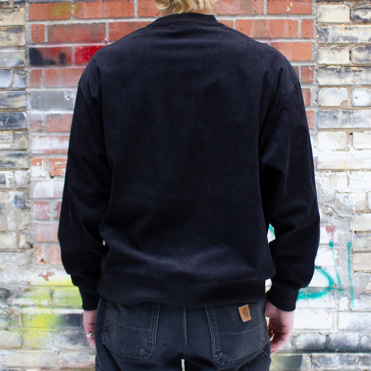 Melting Logo Corduroy Crewneck