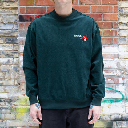 Melting Logo Corduroy Crewneck