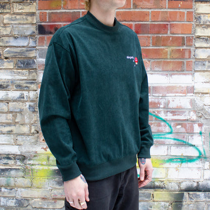 Melting Logo Corduroy Crewneck