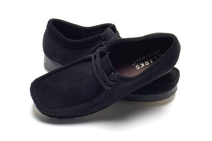 Wallabee Black Suede