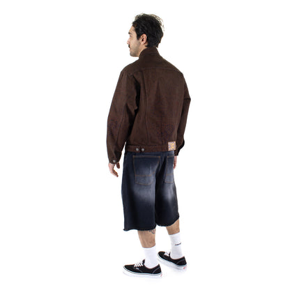 Sun Dyed Baggy Denim Shorts