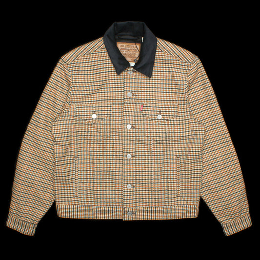 Vintage Fit Houndstooth Trucker Jacket
