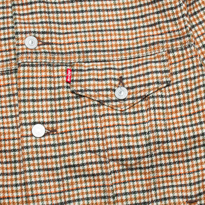 Vintage Fit Houndstooth Trucker Jacket