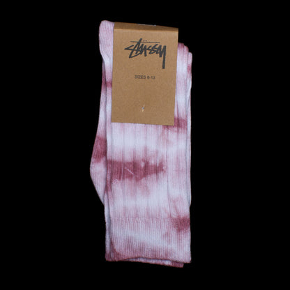 Dyed Ribbed Crew Sock