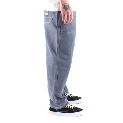 Washed Canvas Double Knee Pants