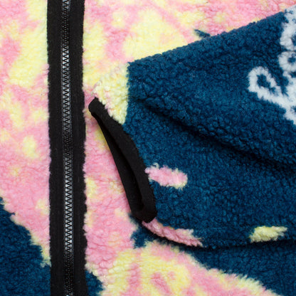 Floral Sherpa Hood Jacket
