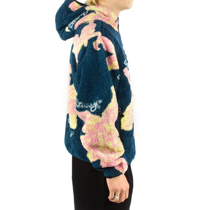 Floral Sherpa Hood Jacket