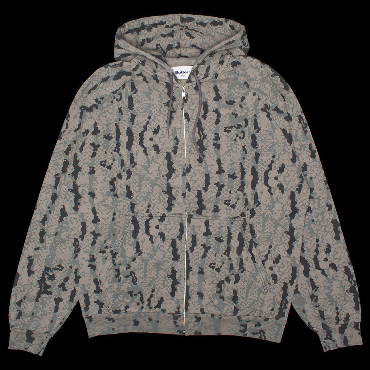 Lowland Camo Zip-Thru Hoodie