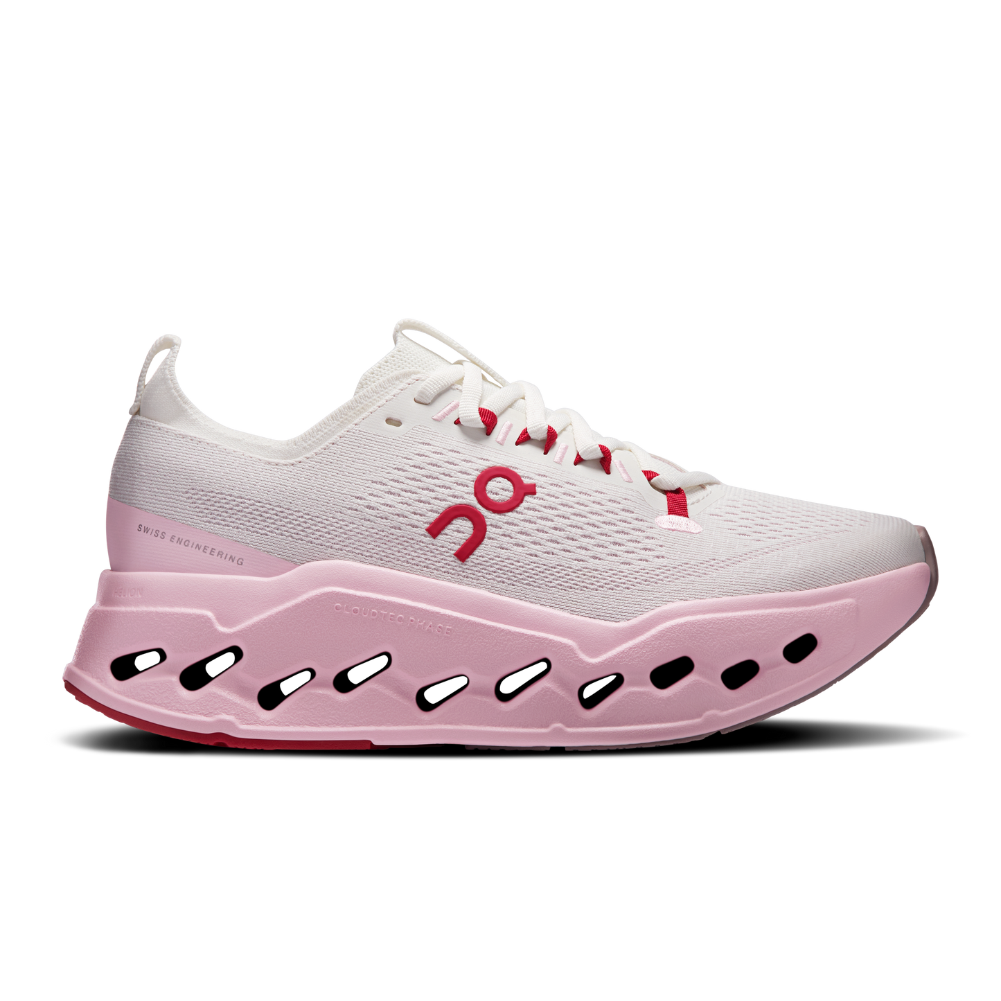 On Running Women's Cloudsurfer Max Shoes - Ivory / Peony