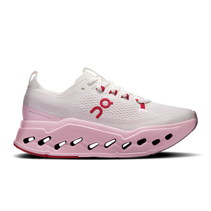 On Running Women's Cloudsurfer Max Shoes - Ivory / Peony