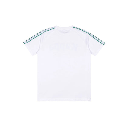 Kappa Men's 222 Banda Balima T-Shirt - White / Green Tee