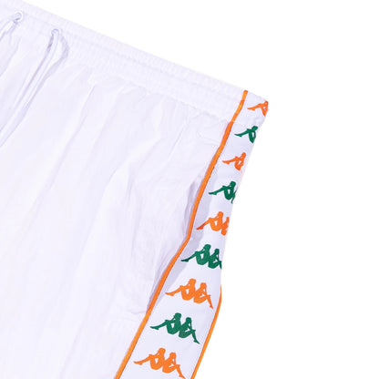 Kappa Men's 222 Banda Nardo Shorts - White / Green Tee / Orange
