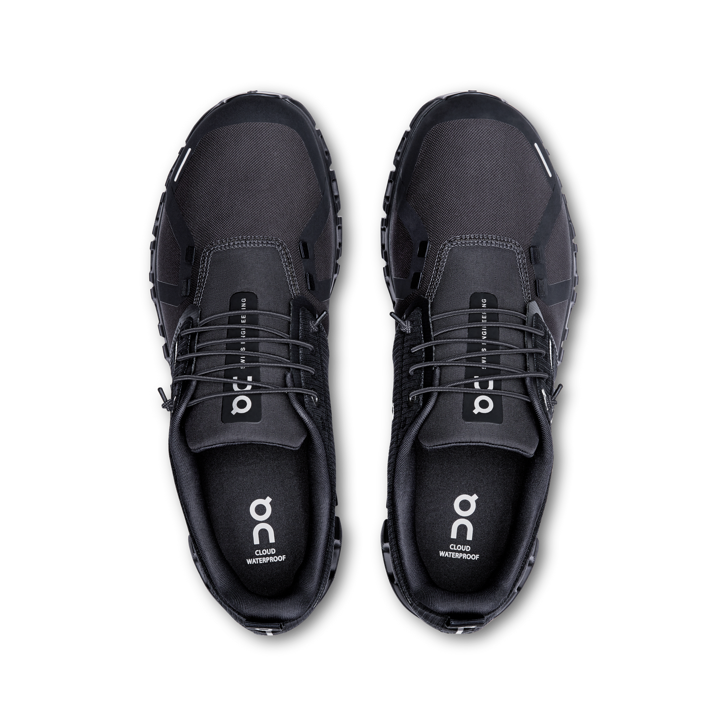 On Running Men's Cloud 6 Waterproof Shoes - Black / Black