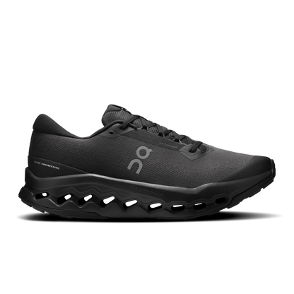 On Running Men's Cloudsurfer Trail 2 Waterproof Shoes - Black / Black