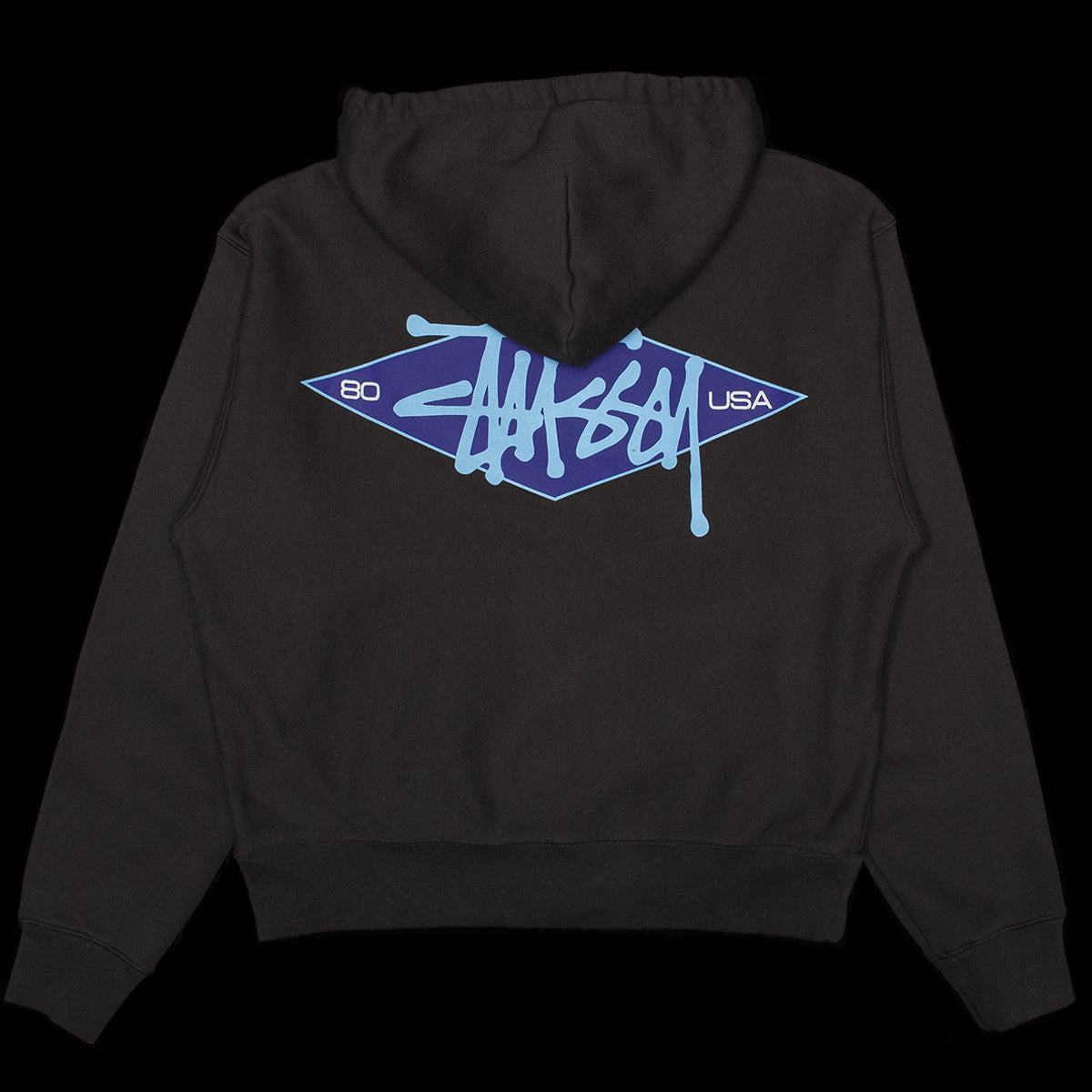 Basic Diamond Zip Hoodie