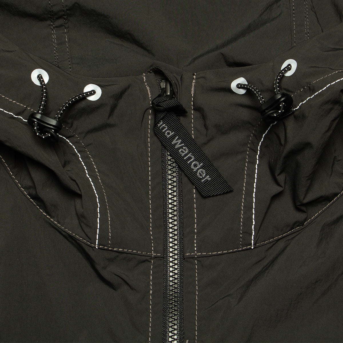 Brushed Nylon Jacket x And Wander