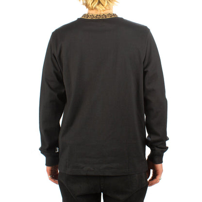 Flower Mock Neck L/S Crew