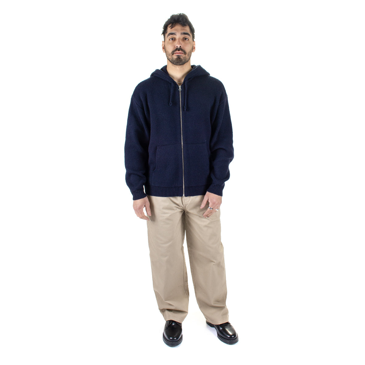 Hooded Zip-Up Sweater