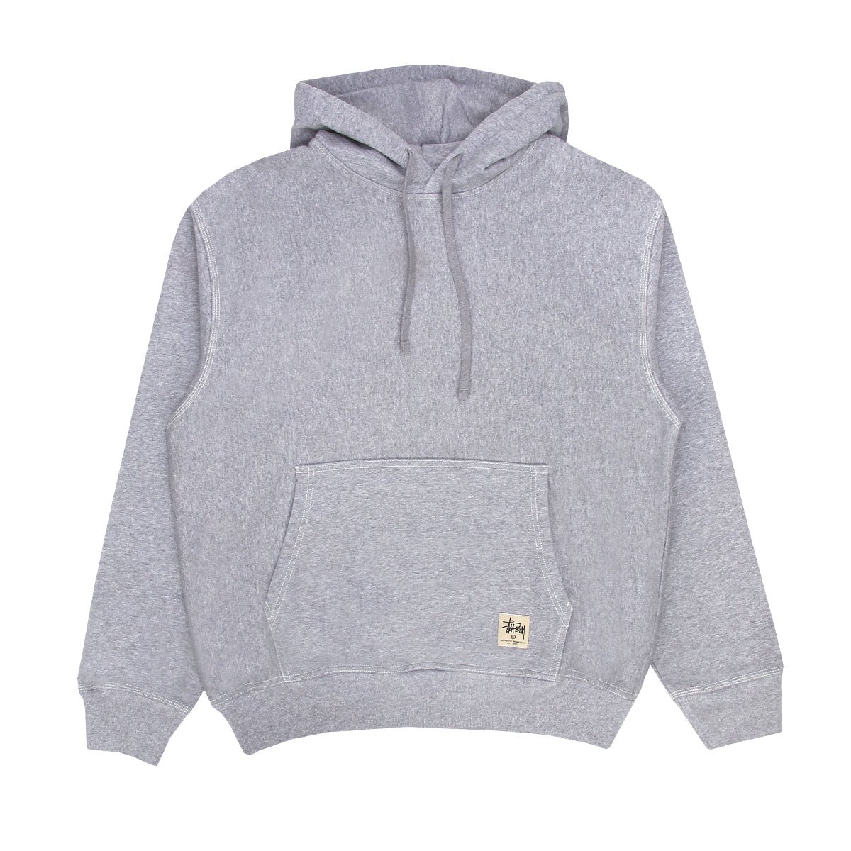 Contrast Stitch Label Hoodie
