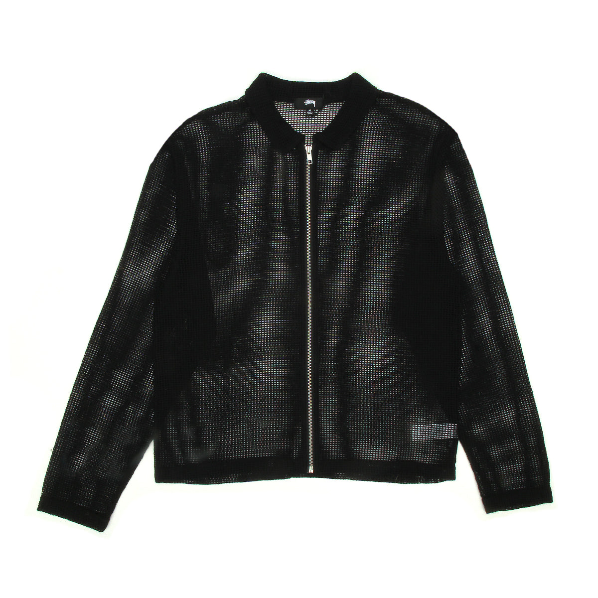 Cotton Mesh Zip L/S Shirt