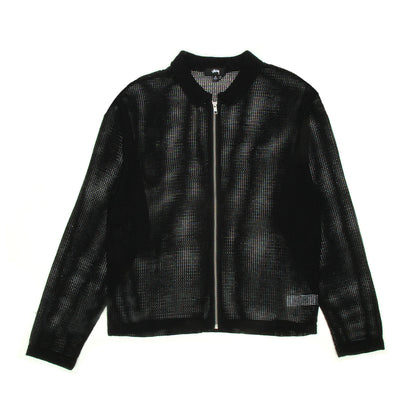 Cotton Mesh Zip L/S Shirt
