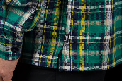 Classic Zip Up Plaid L/S Shirt